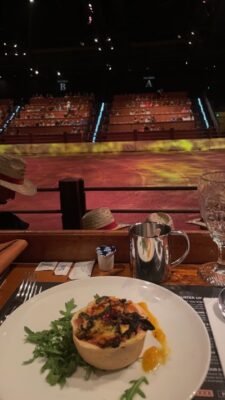 outback spectacular, repas