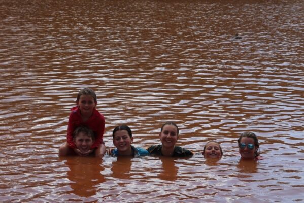 photo de famille dans le tank