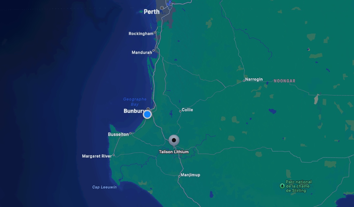 Talison maps
